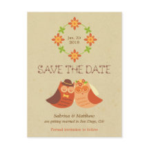 ボホ素朴ロベバードフクロウ結婚カップル