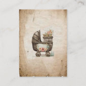 ボホ素朴ワイルドウエストベビーガールシャワーブック エンクロージャーカード (裏面)