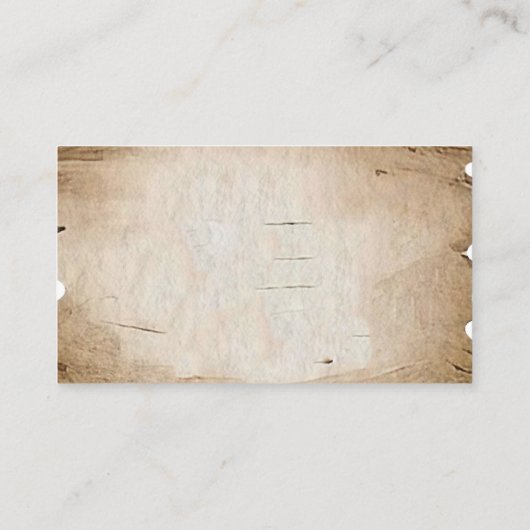 ボホ素朴ワイルドウエストボーイシャワーベビー本 エンクロージャーカード (裏面)