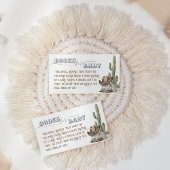 ボホ素朴ワイルドウエストボーイシャワーベビー本 エンクロージャーカード