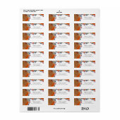 ボホ素朴ワイルドフラワーウェディングRSVP差出人住所 ラベル (フルシート)