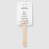 ボホ素朴ワイルドフラワーウォータカラープログラム ハンドファン (裏面)