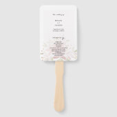 ボホ素朴ワイルドフラワーウォータカラープログラム ハンドファン (正面)