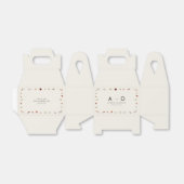 ボホ素朴ワイルドフラワーズ秋の結婚式 フェイバーボックス (折り畳みなし)