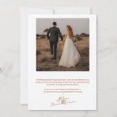 ボホ素朴ワイルドフラワーフローラ詳細 サンキューカード (裏面)