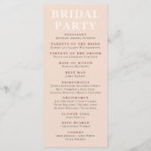 ボホ素朴ワイルドフラワー夏結婚の夏 プログラム (裏面)