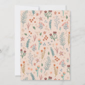 ボホ素朴ワイルドフラワー結婚のテーブル番号 (裏面)