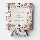 ボホ素朴ワイルドフラワー結婚ズクーラーボックス 缶クーラー (正面)