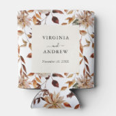 ボホ素朴ワイルドフラワー結婚ズクーラーボックス 缶クーラー (裏面)