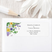 ボホ素朴ワイルドフラワー結婚ズ ラベル (インサイチュ)