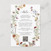 ボホ素朴ワイルドフラワー詳細 エンクロージャーカード (正面)