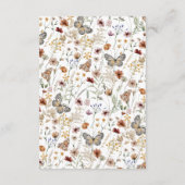 ボホ素朴ワイルドフラワー詳細 エンクロージャーカード (裏面)