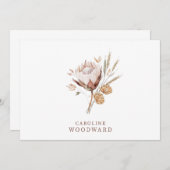 ボホ素朴ワイルドフラワー ノートカード (正面/裏面)