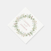 ボホ素朴ワ結婚イル花 スタンダードカクテルナプキン (角)