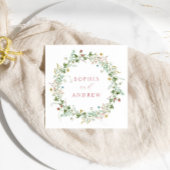 ボホ素朴ワ結婚イル花 スタンダードカクテルナプキン