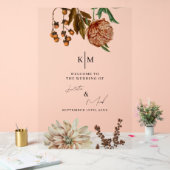 ボホ素朴ーへようこそ結婚我々のデカール アクリルサイン (ウェディング)