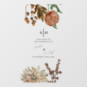 ボホ素朴ーへようこそ結婚我々のデカール ウィンドウサイン (シート)