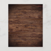 ボホ素朴ー予算結婚式招待状 (裏面)