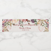 ボホ素朴ー秋結婚の水瓶ラベル ペットボトルラベル (シングルラベル)