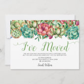 ボホ素朴吸汁性のサボテン私は移動している 案内状 (正面)