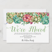 ボホ素朴吸汁性のサボテン移動 案内状 (正面)