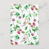 ボホ素朴吸汁性サボテン結婚ズ エンクロージャーカード (裏面)