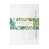 ボホ素朴吸汁性サボテン結婚ズ 招待状ベリーバンド (正面例)