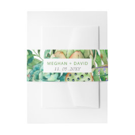 ボホ素朴吸汁性サボテン結婚ズ 招待状ベリーバンド