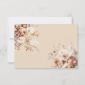 ボホ素朴庭園の結婚式食事の選択RSVPカード 出欠カード (裏面)