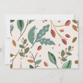 ボホ素朴感謝祭の友情 招待状 (裏面)