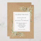 ボホ素朴日付を変更する水の色の緑 セーブザデート (正面/裏面)