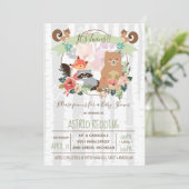 ボホ素朴春樺の木ウッドランドツインズシャワー 招待状 (スタンド正面)
