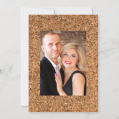 ボホ素朴梅赤ワイン試飲ブライダルシャワー 招待状 (裏面)