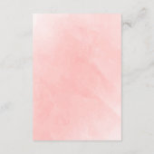 ボホ素朴水彩紅葉テラコッタ結婚ズ エンクロージャーカード (裏面)