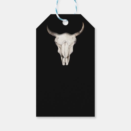 ボホ素朴牛の牛の角の西の国の好意 ギフトタグ (裏面)