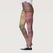 ボホ素朴秋かわいらしクランベリーセージ色 レギンス (左)