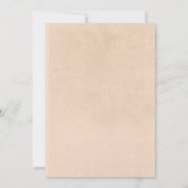 ボホ素朴秋インラブラストフローラブライダルシャワー 招待状 (裏面)