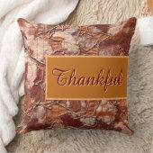 ボホ素朴秋オレンジ感謝台刺繍刺繍 クッション (ブランケット)