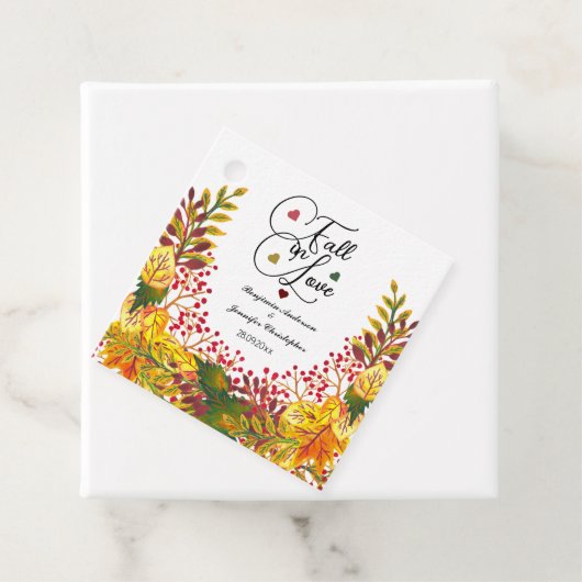 ボホ素朴秋フローラの愛結婚の秋 フェイバータグ (インサイチュ)