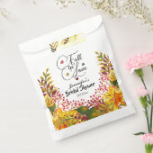 ボホ素朴秋フローラの愛結婚の秋 フェイバーバッグ (封をした状態)