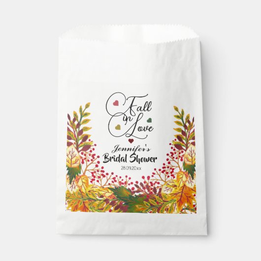 ボホ素朴秋フローラの愛結婚の秋 フェイバーバッグ (正面)
