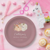 ボホ素朴秋フローラパンプキンブライダルシャワー ペーパープレート (パーティー)