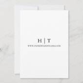 ボホ素朴秋水彩フローラ セーブザデート (裏面)