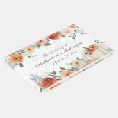 ボホ素朴秋秋カボチャフローラ結婚ズ ゲストブック (コーナー)