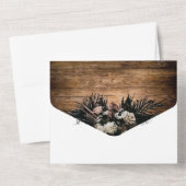 ボホ素朴結婚式招待状 オールインワン招待状 (裏面)