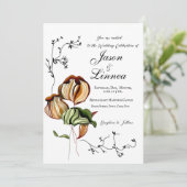 ボホ素朴線形ヴィンテージミニマリズム 招待状 (スタンド正面)