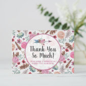 ボホ素朴羽の矢フローラサンキューカード 招待状 (スタンド正面)