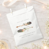 ボホ素朴羽フローラ矢結婚矢の感謝してい矢 フェイバーバッグ (クリップ留めされた状態)