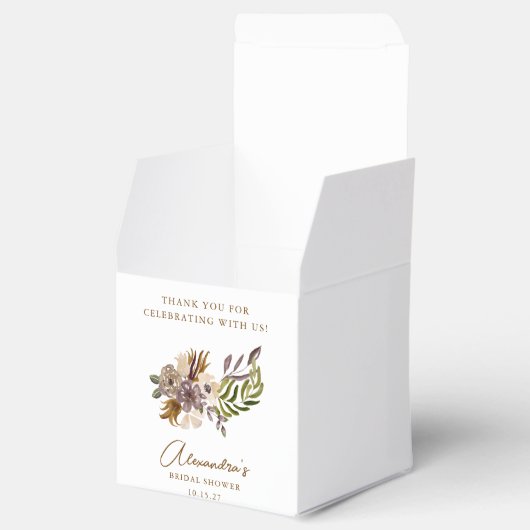 ボホ素朴自然ボカスタムタニカルブライダルシャワー フェイバーボックス (オープン)