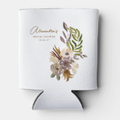 ボホ素朴自然ボカスタムタニカルブライダルシャワー 缶クーラー (正面)